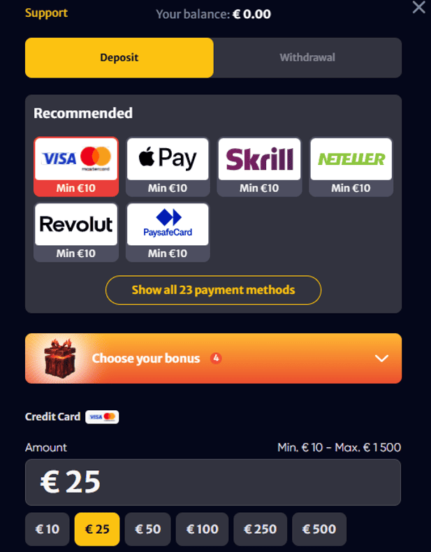 Kako nadoplatiti HellSpin račun
