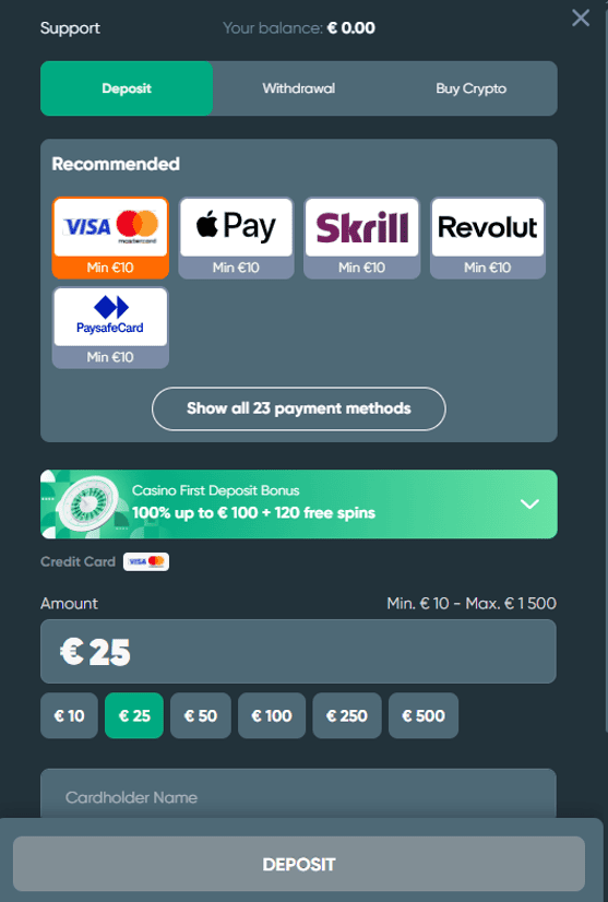 Nadoplata Ivibet računa